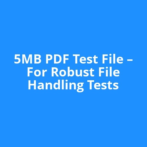 5MB PDF Test File – For Robust File Handling Tests