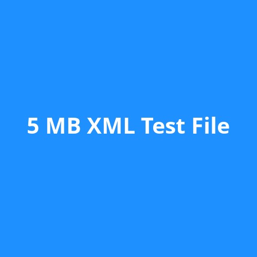 5 MB XML Test File