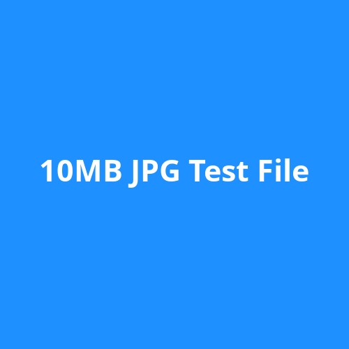 10MB JPG Test File